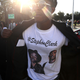 A Black Live Matter protester wears a shirt with a photo of Stephon Clark during a demonstration on March 22, 2018, in Sacramento, Calif.